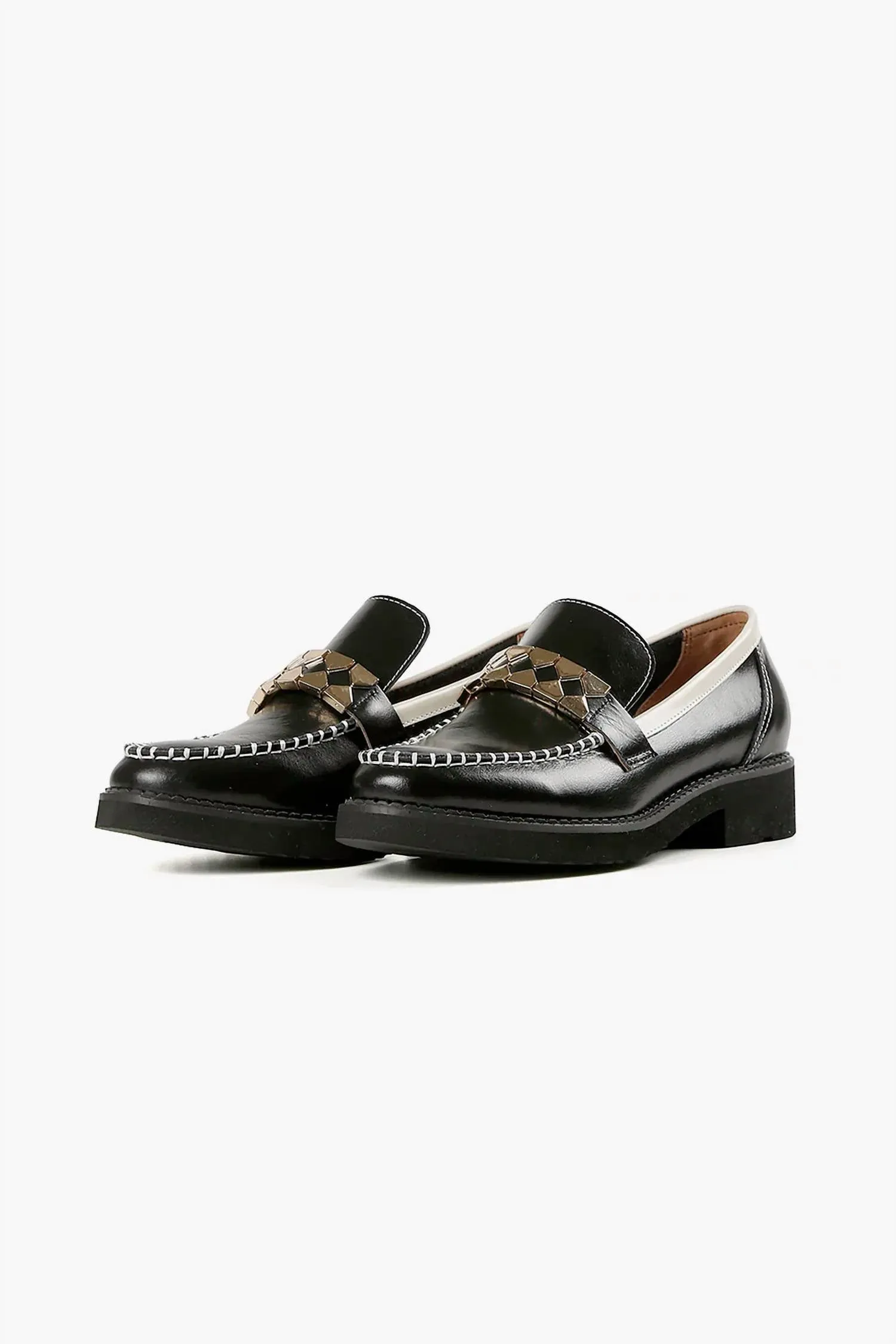 Women's Clip And Stitch Loafer In Black