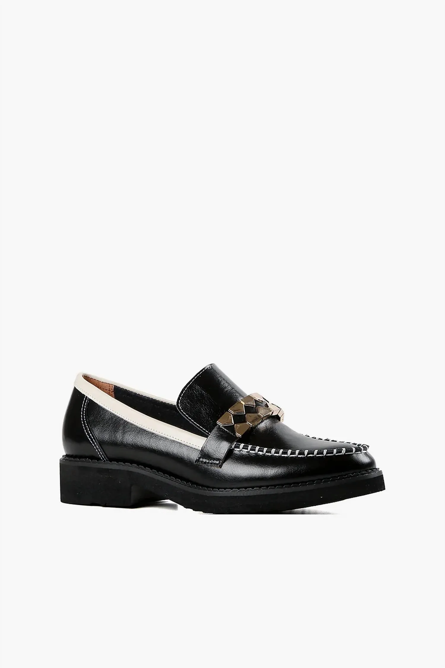 Women's Clip And Stitch Loafer In Black