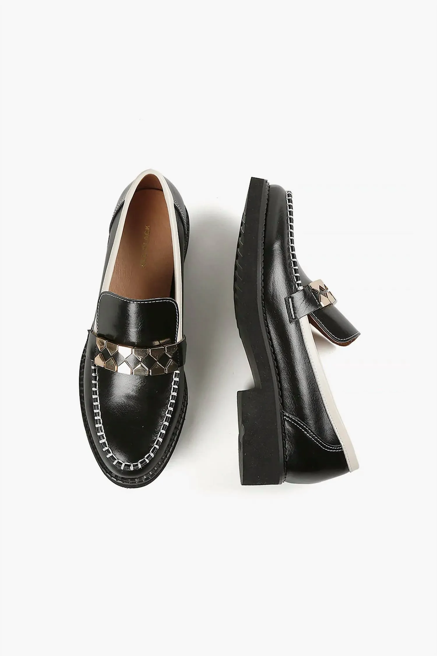 Women's Clip And Stitch Loafer In Black