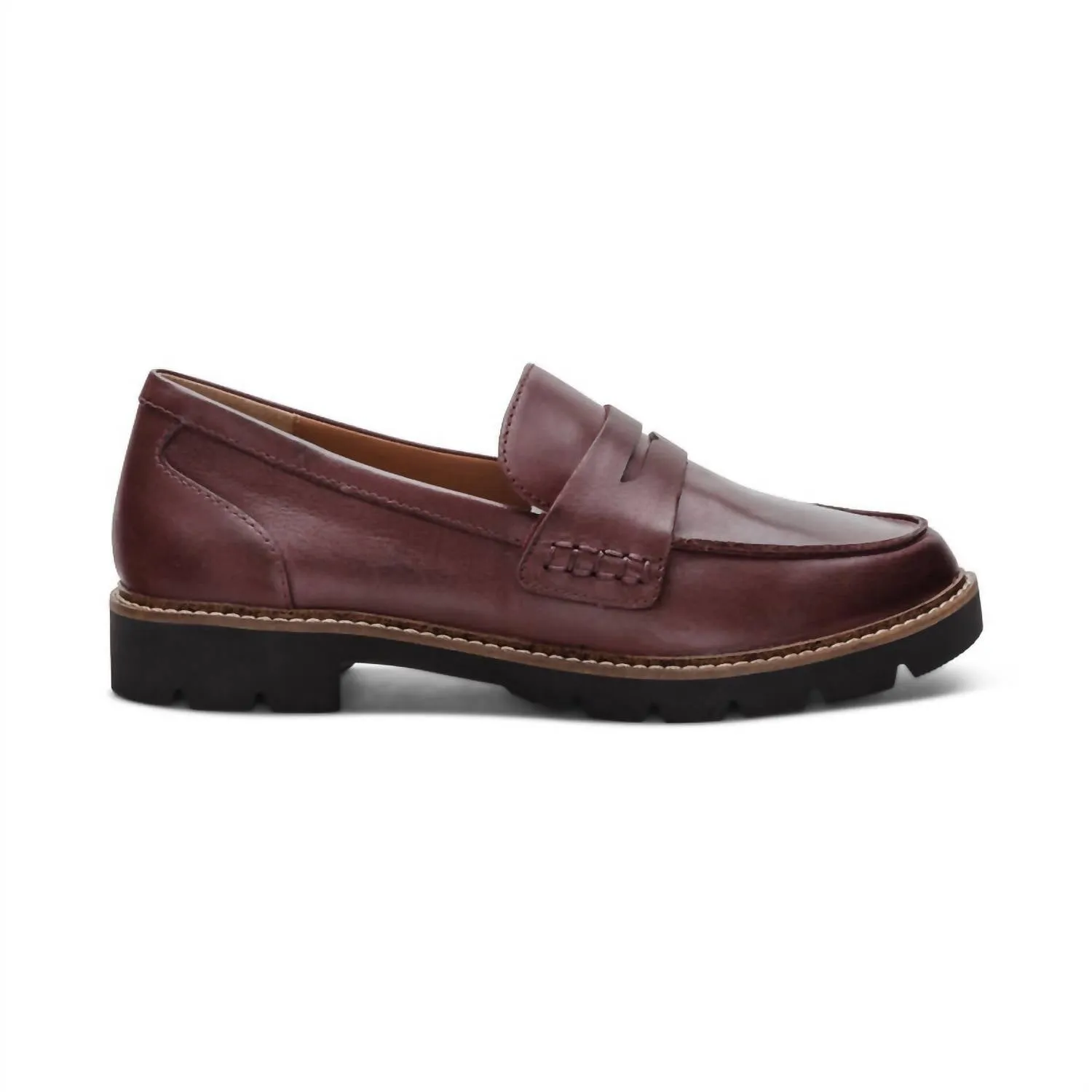 Women's Collette Arch Support Loafer In Burgundy