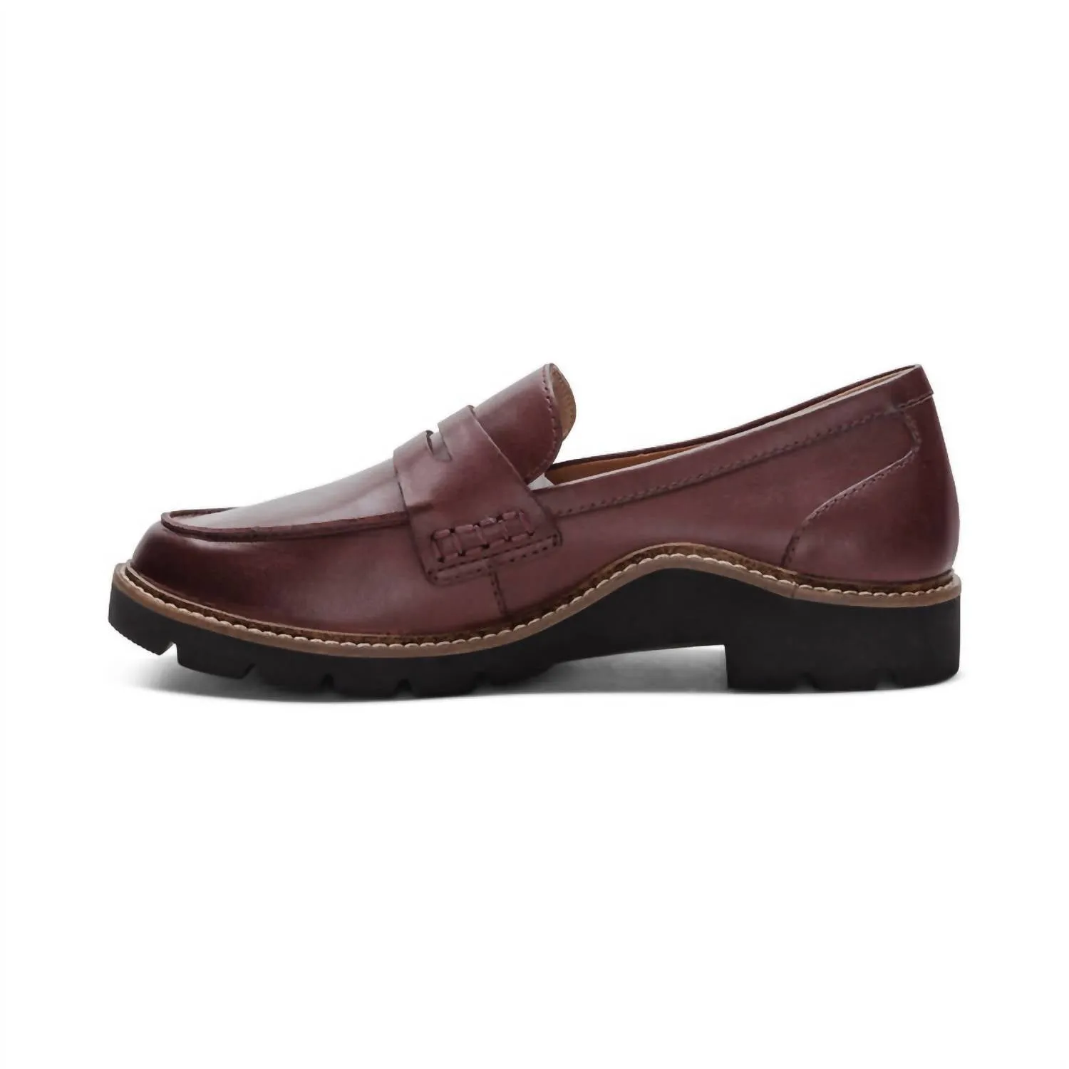 Women's Collette Arch Support Loafer In Burgundy