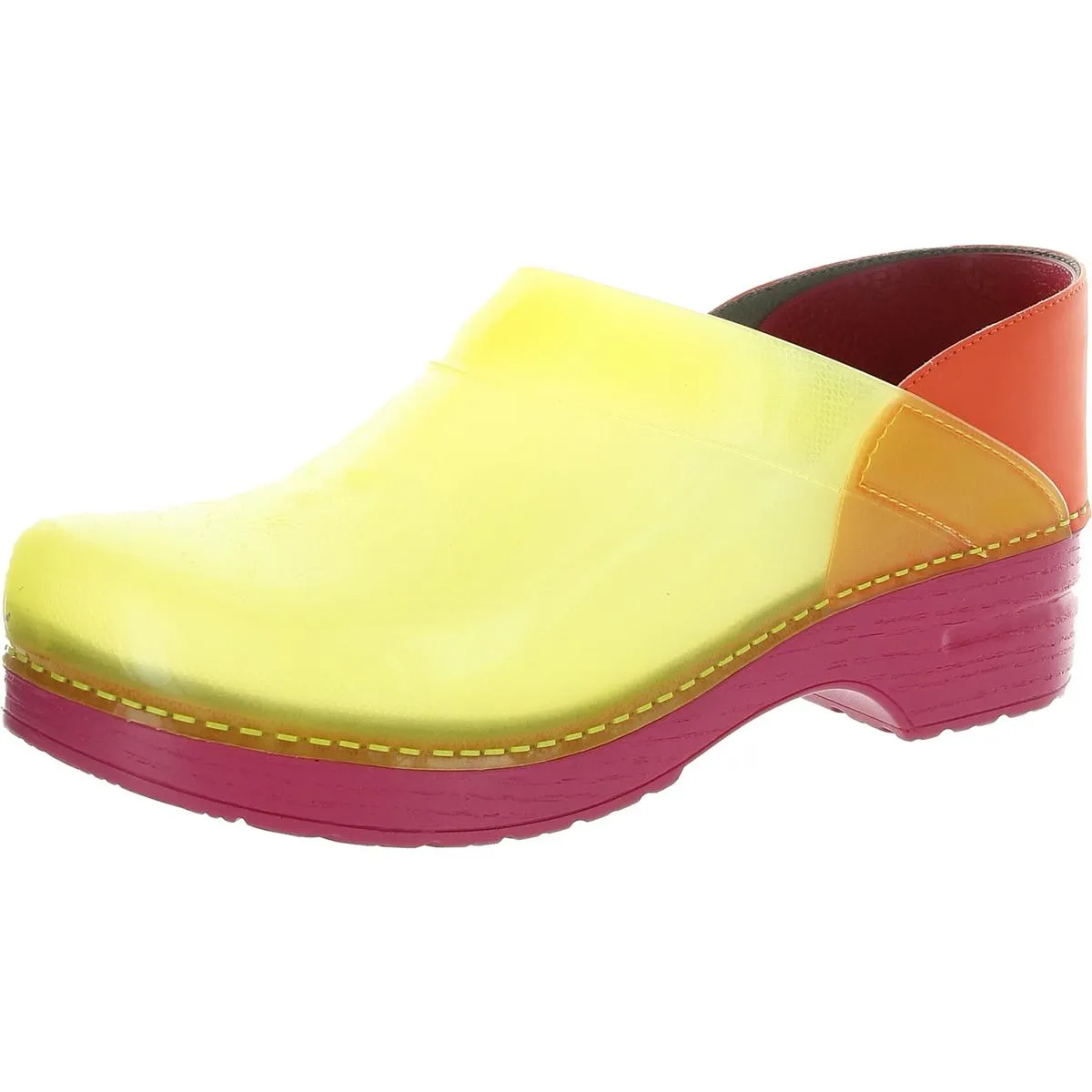 Womens Colorblock Leather Work & Safety Shoes
