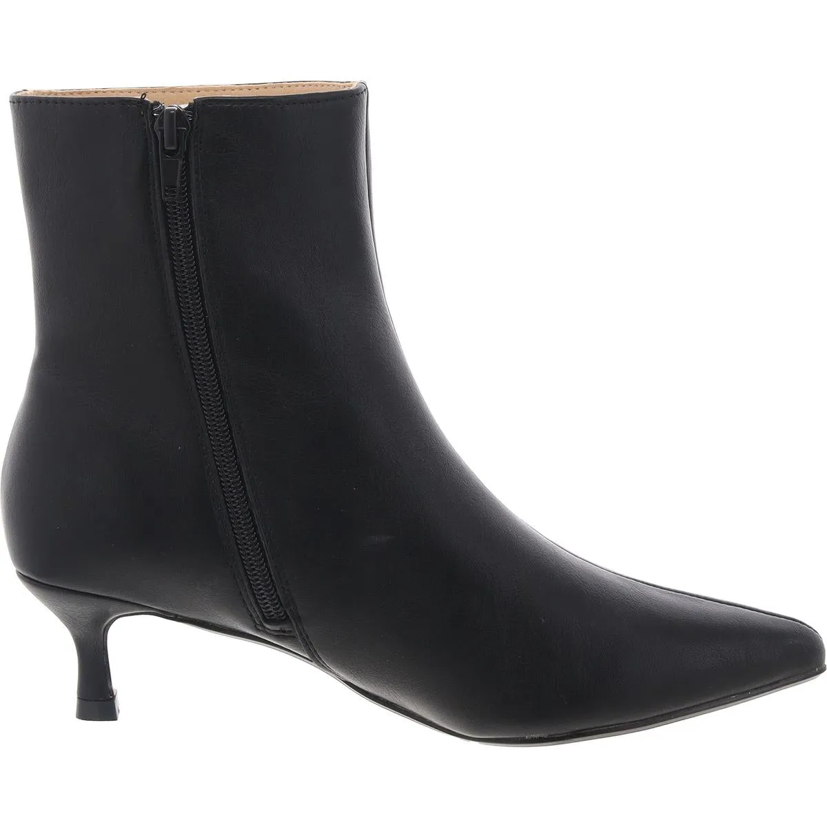 Womens Comfort Insole Faux Leather Ankle Boots