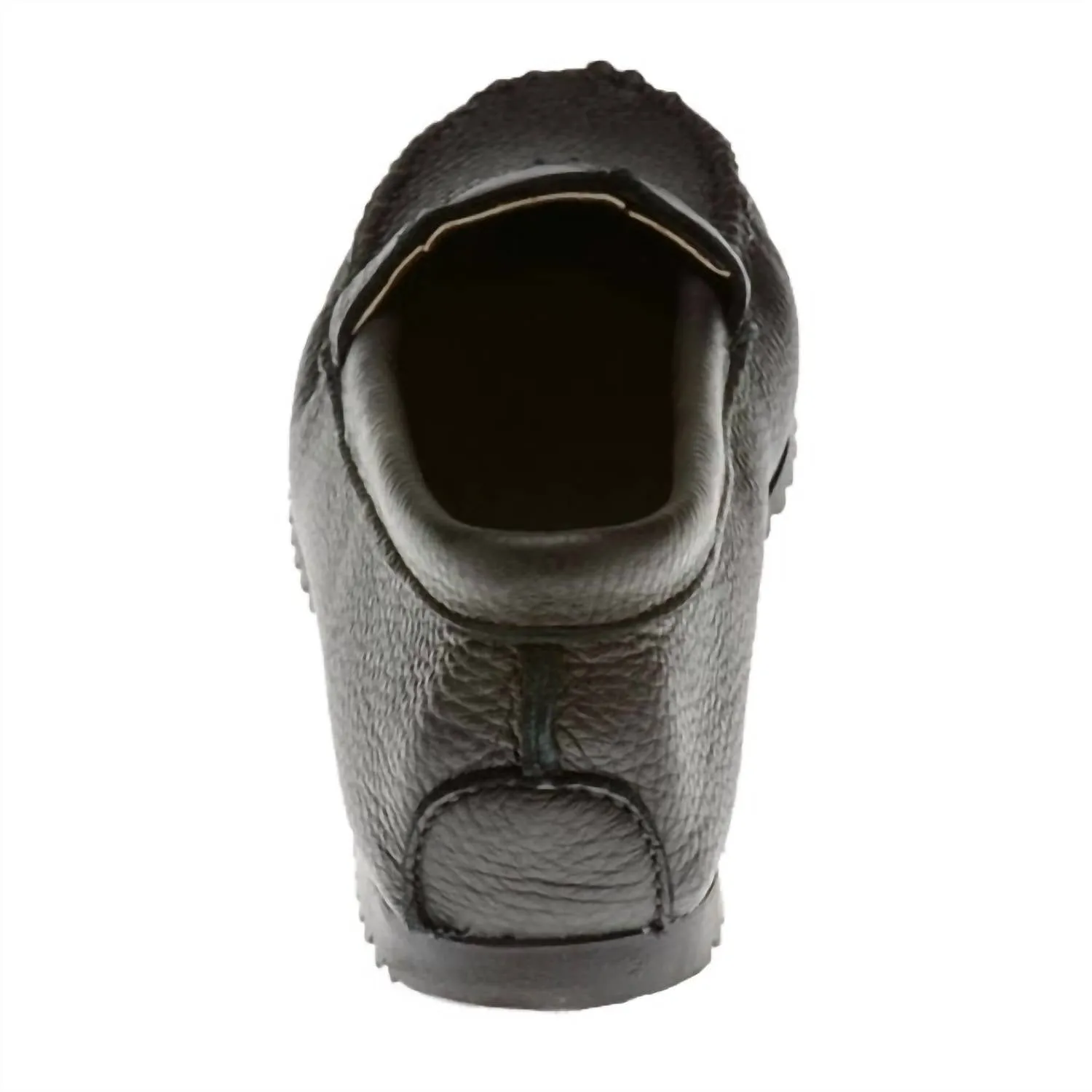 Women's Deerskin Moccasin - Gore Front In Black