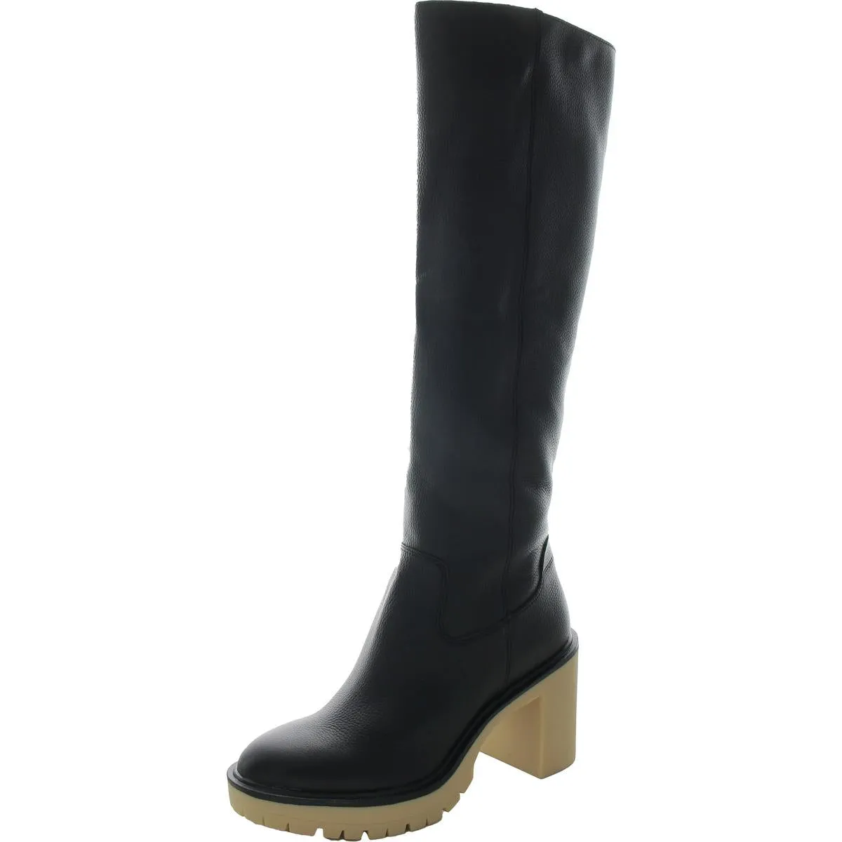 Womens Double Zipper Knee-High Boots