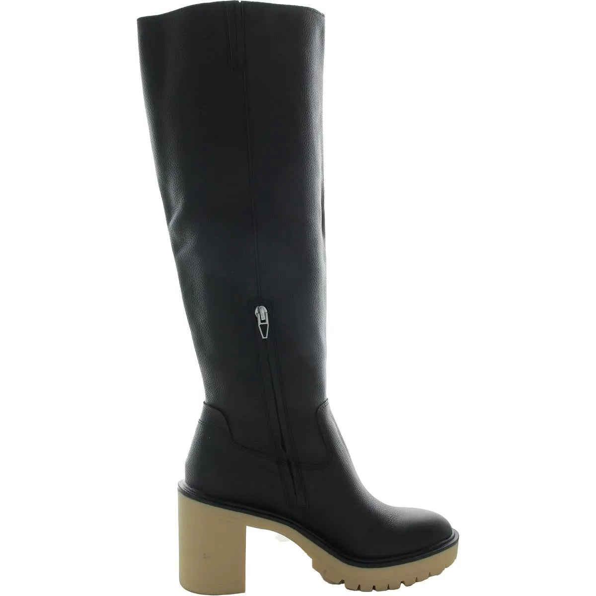 Womens Double Zipper Knee-High Boots