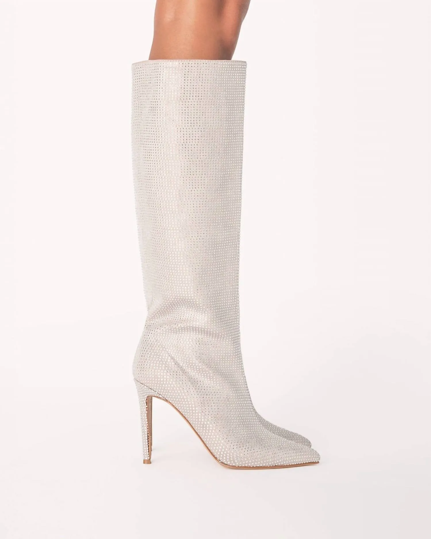 Women's Emarie Boot In Silver Diamante