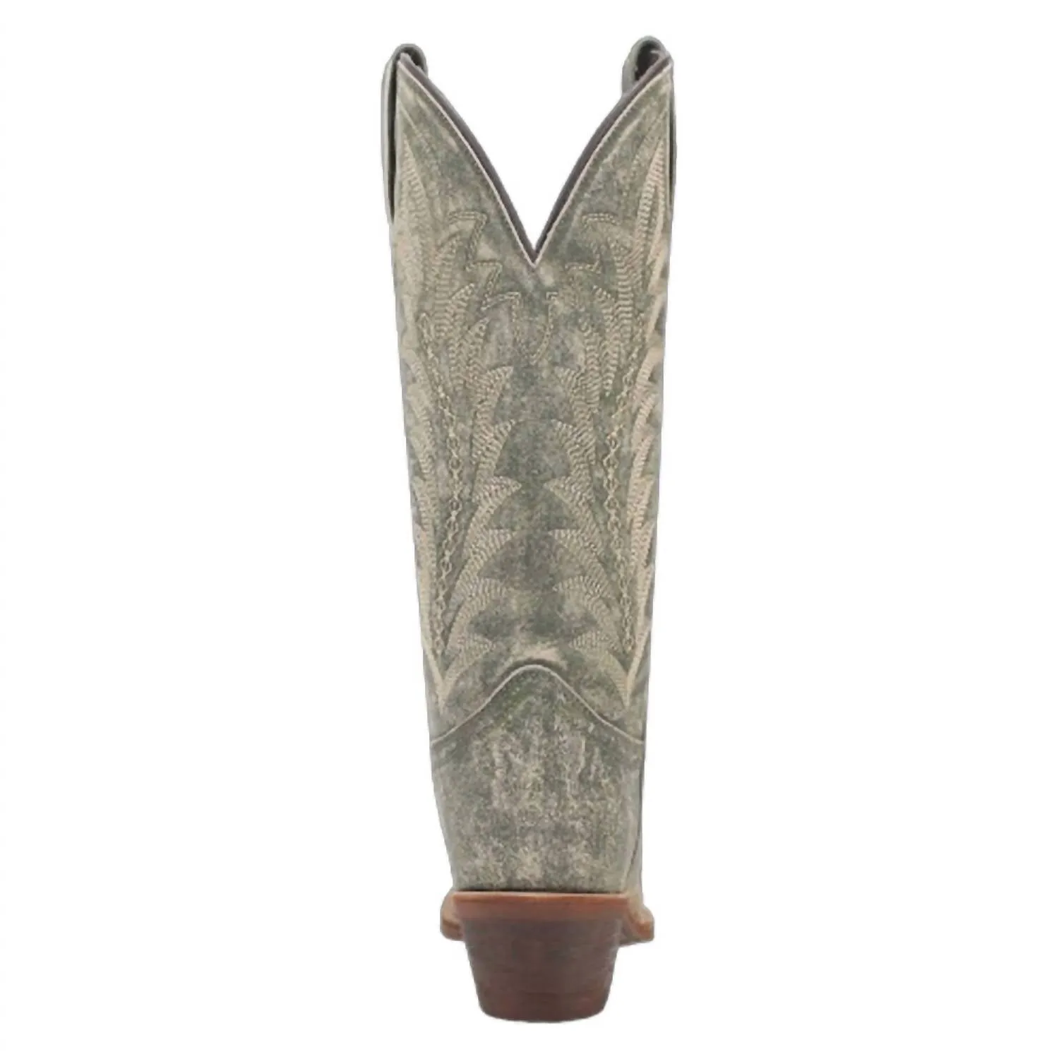 Women's Emmylee Fancy Stitch Cowboy Boot In Green