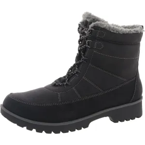Womens Faux Fur Faux Leather Winter & Snow Boots