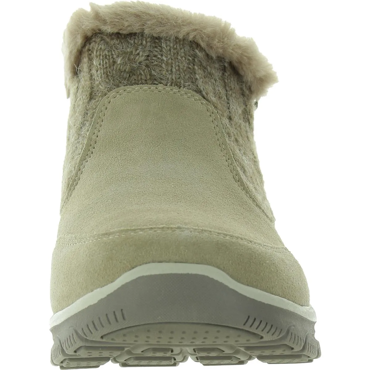 Womens Faux Fur Lined Faux Fur Ankle Boots