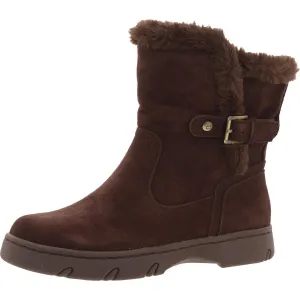 Womens Faux Fur Lined Faux Fur Shearling Boots