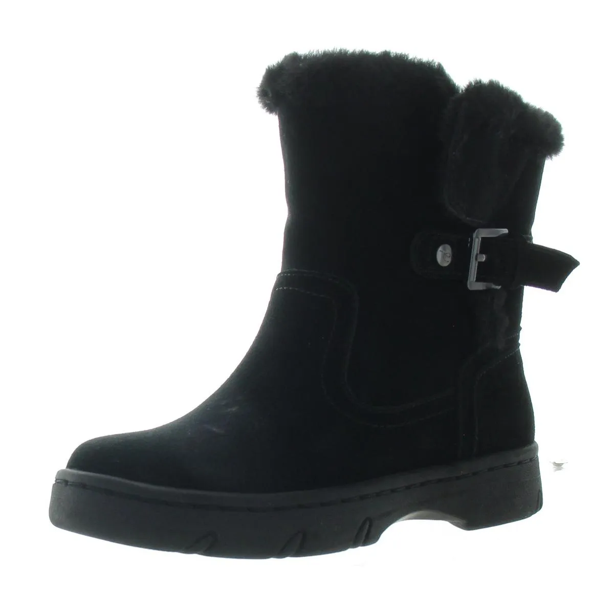 Womens Faux Fur Lined Faux Fur Shearling Boots