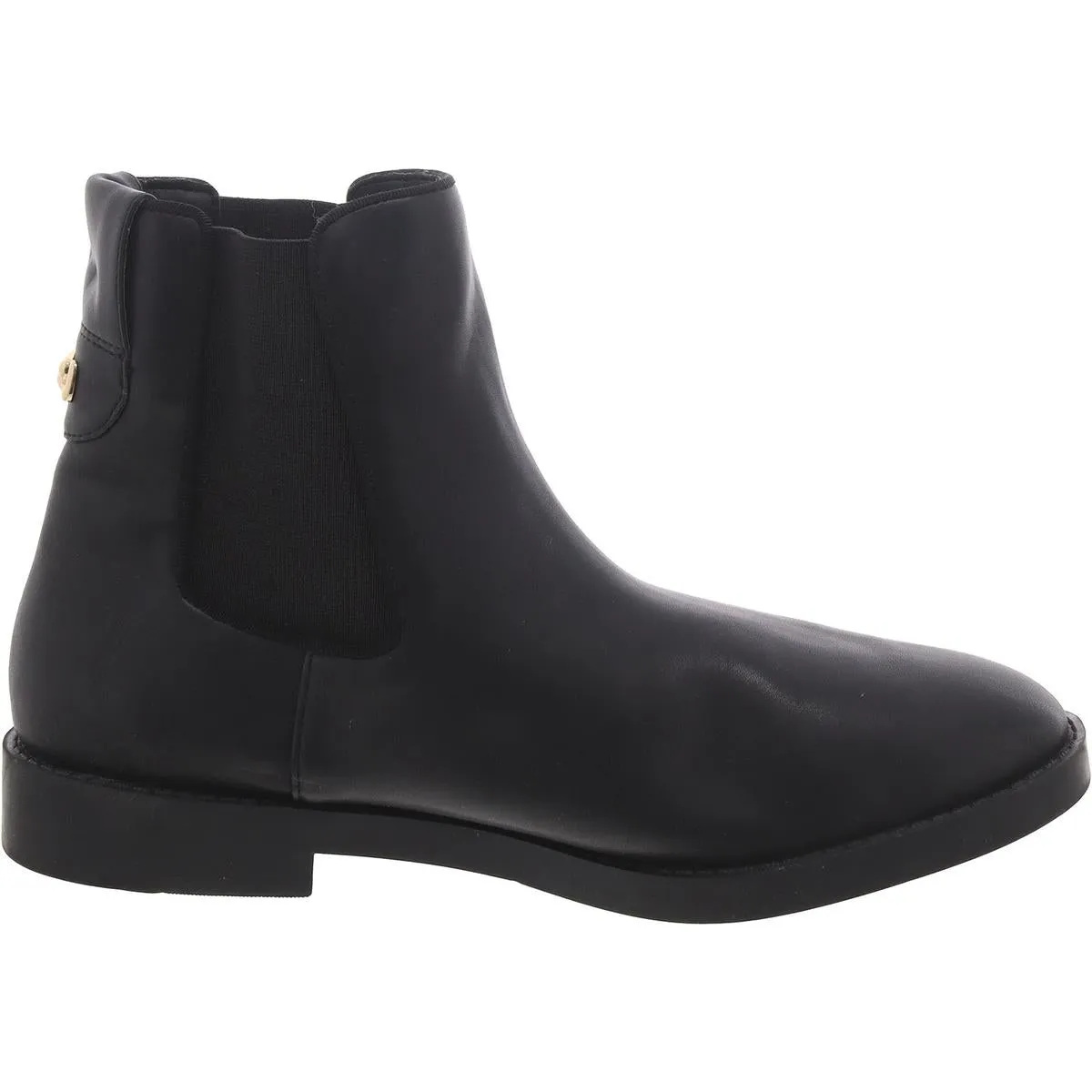 Womens Faux leather Block Heel Chelsea Boots