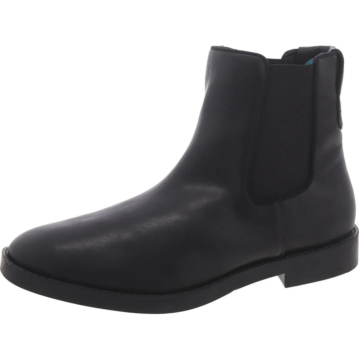Womens Faux leather Block Heel Chelsea Boots