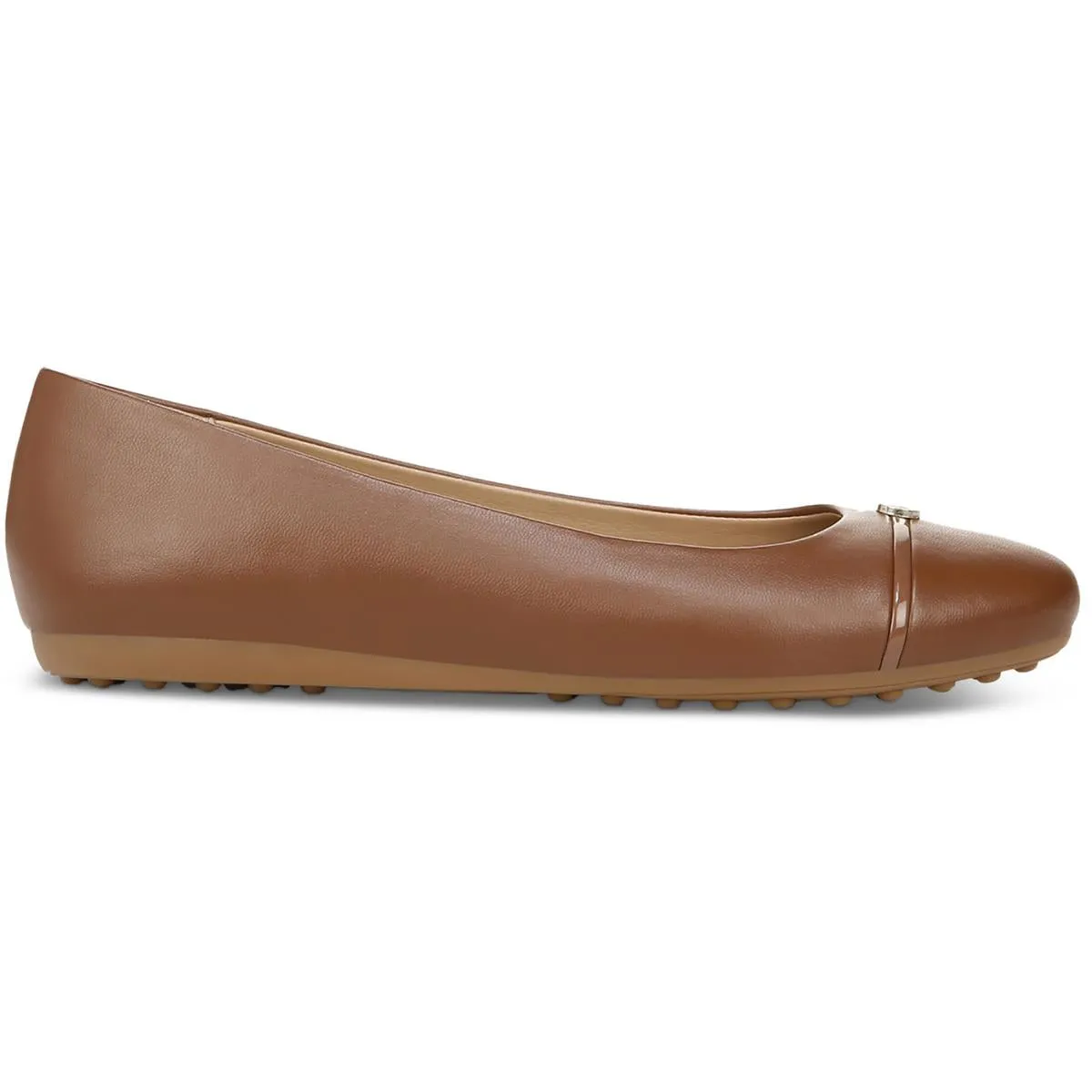 Womens Faux Leather Slip-On Loafers