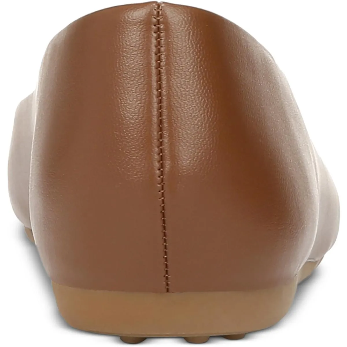 Womens Faux Leather Slip-On Loafers