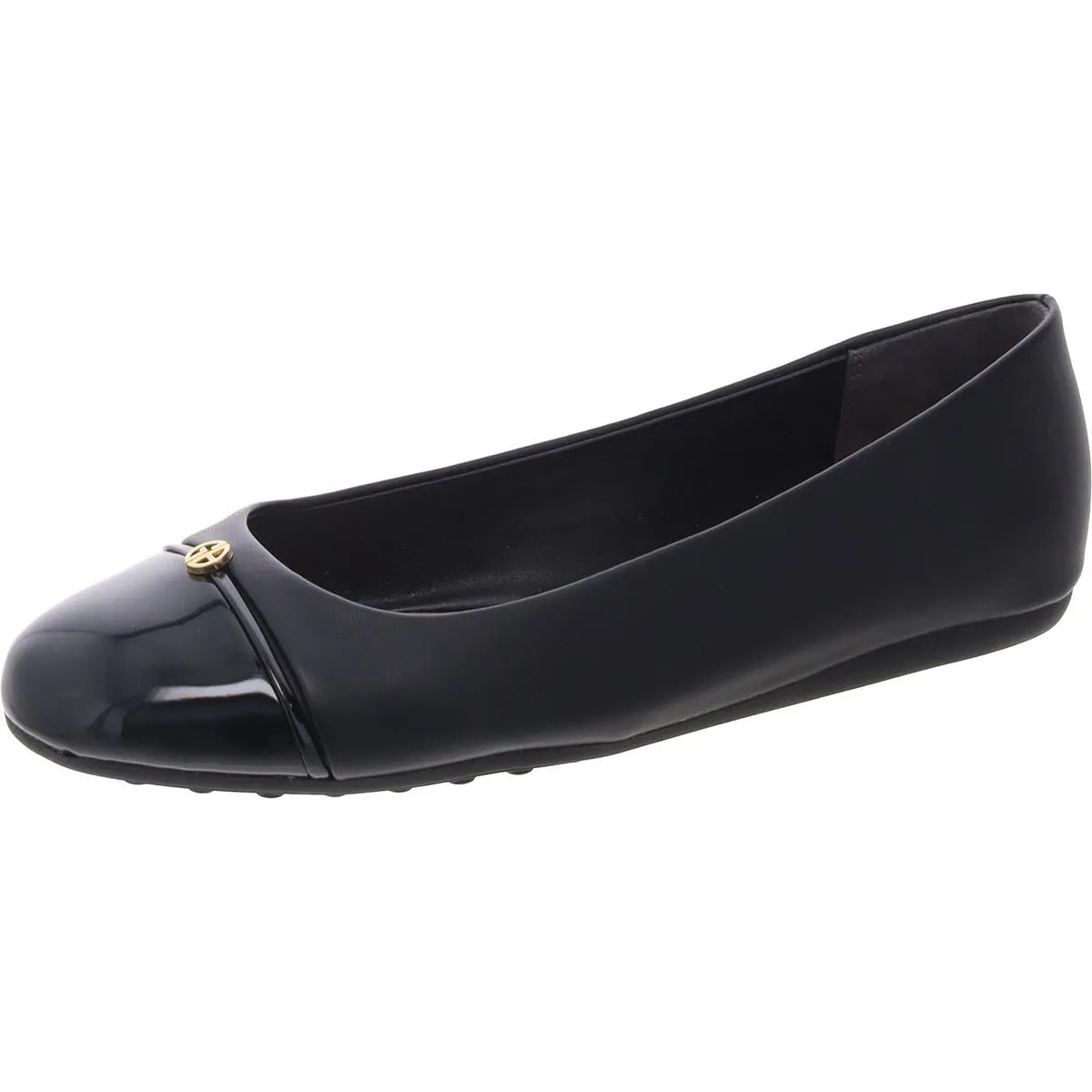 Womens Faux Leather Slip-On Loafers