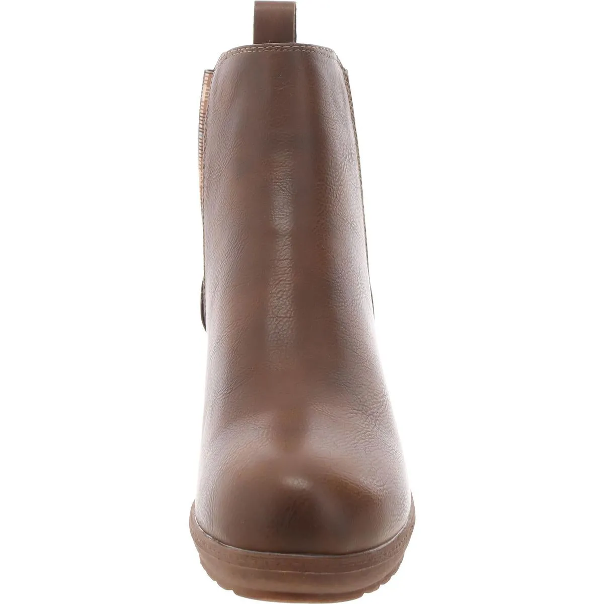 Womens Faux Leather Slip-Resistant Wedge Boots