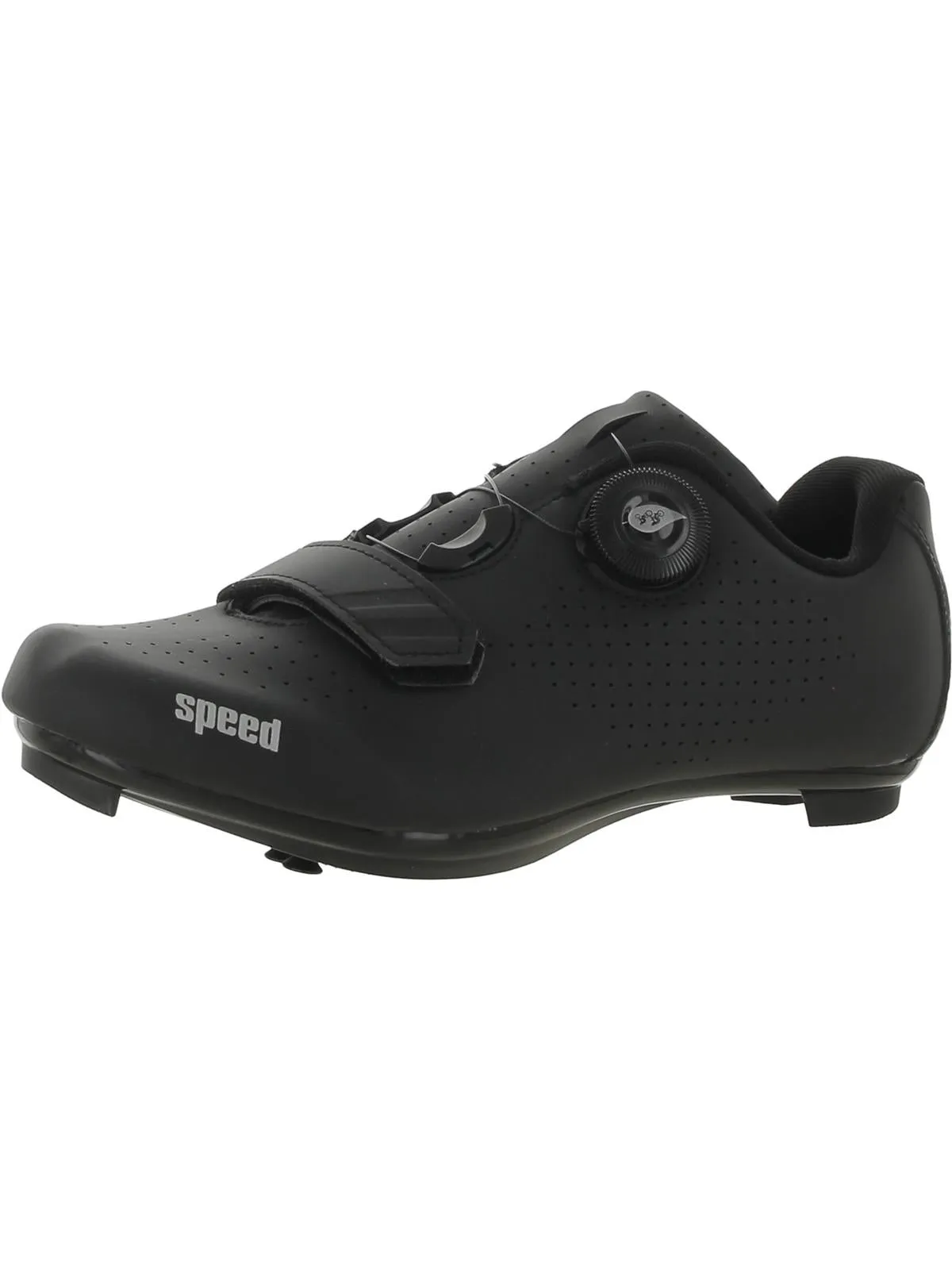 Womens Faux Leather Workout Cycling Shoes