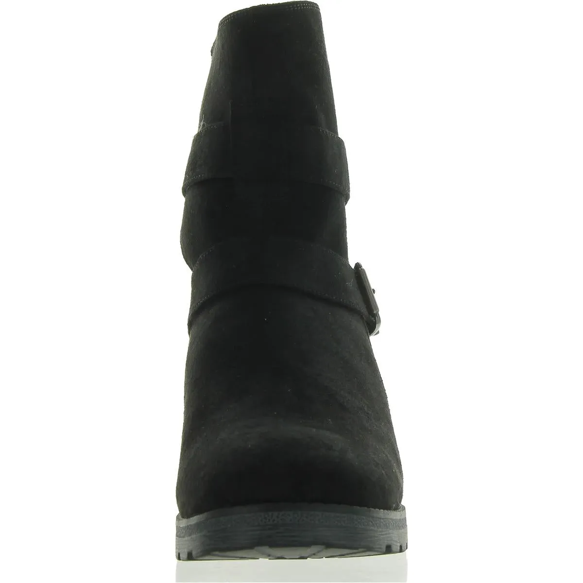 Womens Faux Suede Lugged Sole Winter & Snow Boots