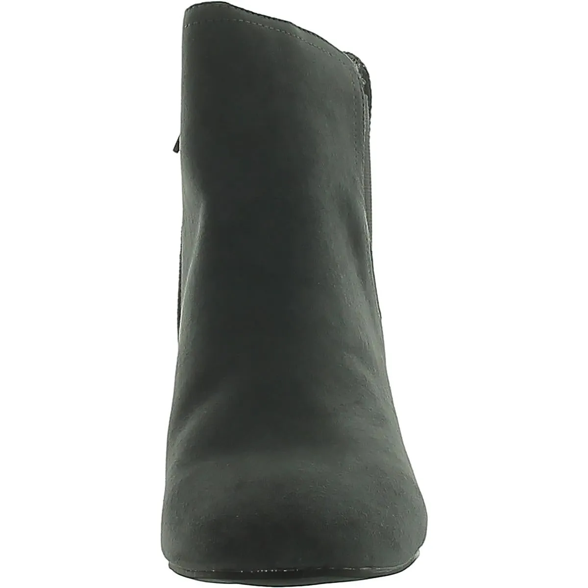 Womens Faux Suede Zipper Booties