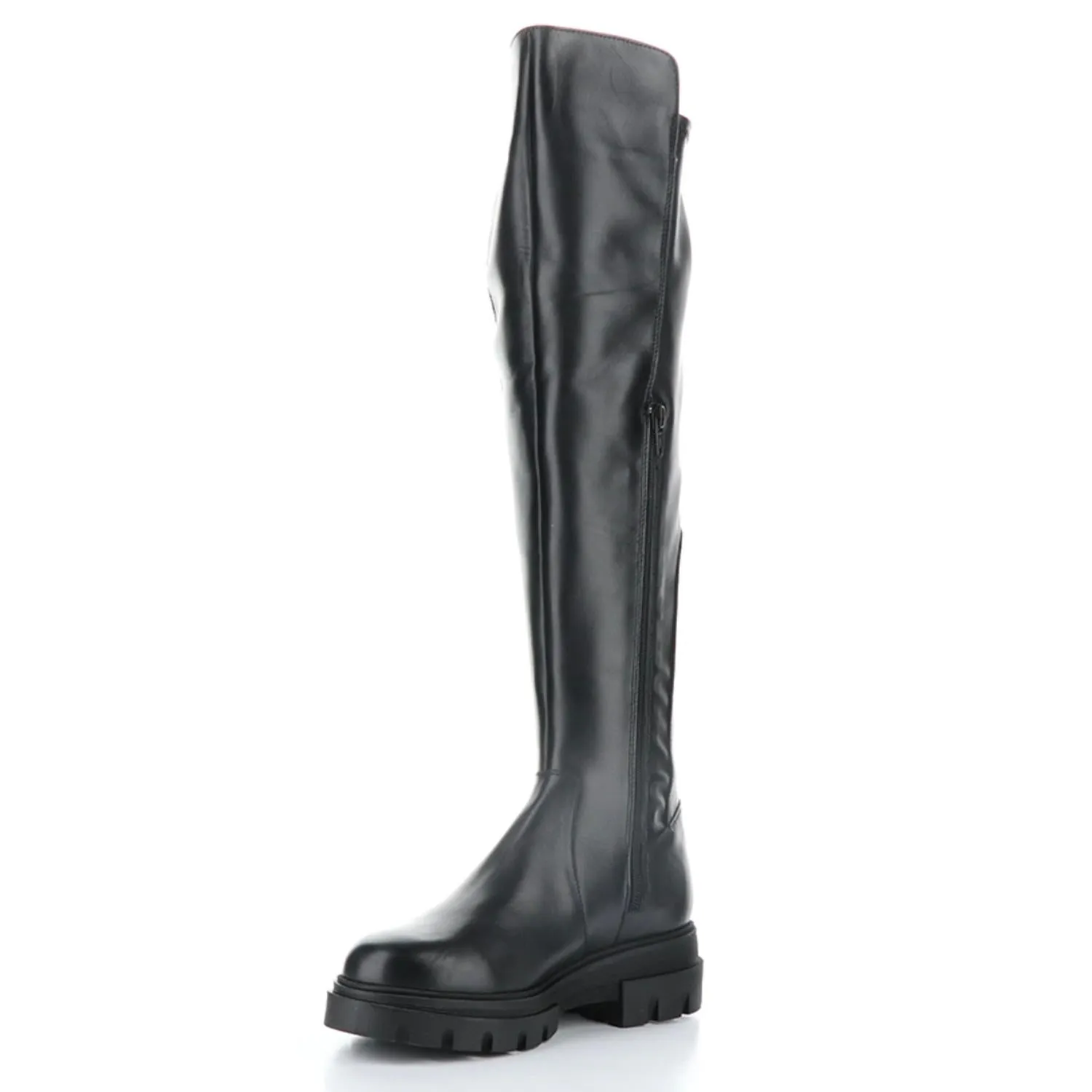 Women's Fifth Nappa Stretch Knee High Boot In Black