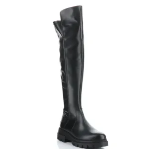 Women's Fifth Nappa Stretch Knee High Boot In Black