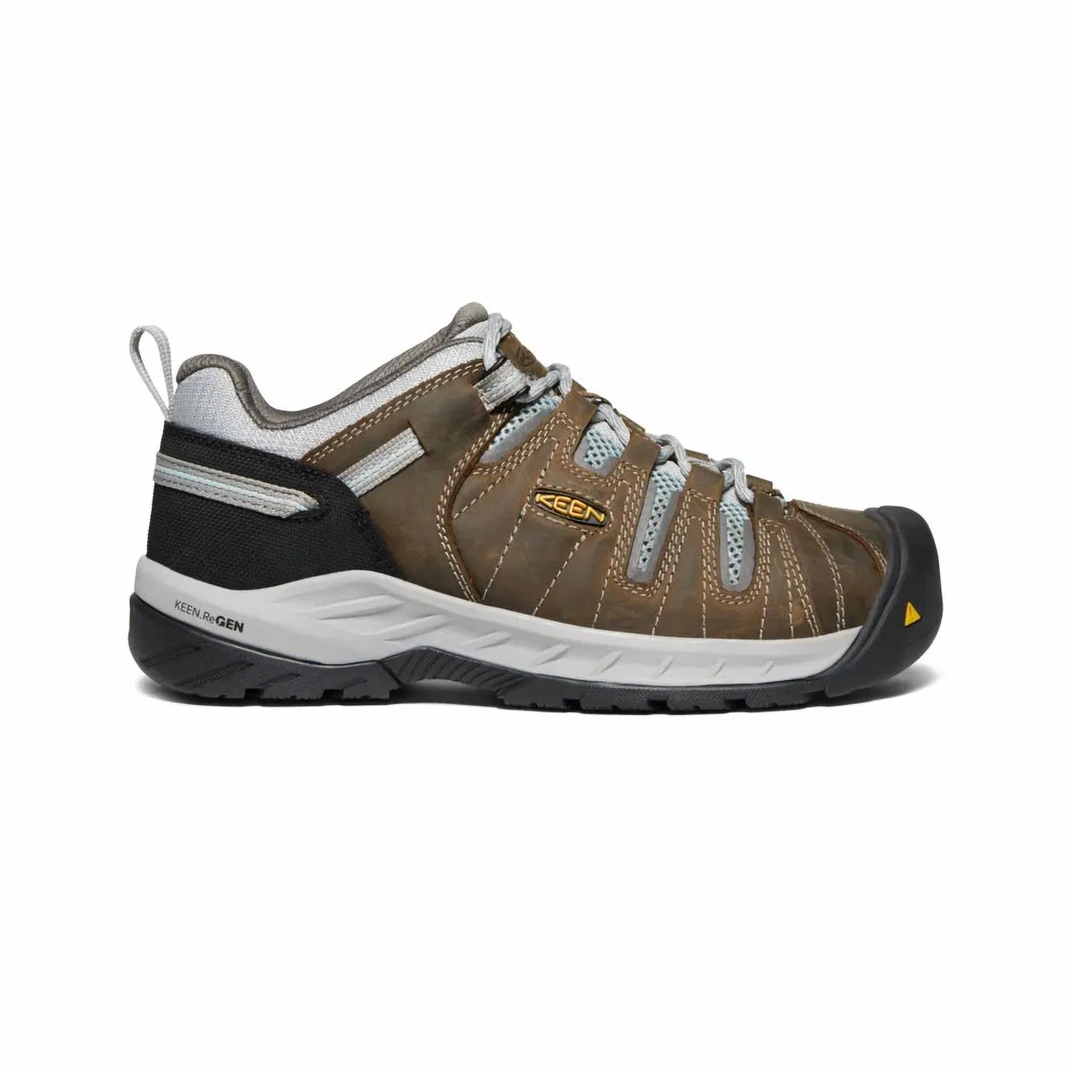 Women's Flint Ii Low Steel Toe Waterproof Boots - Wide Width In Cascade Brown/surf Spray