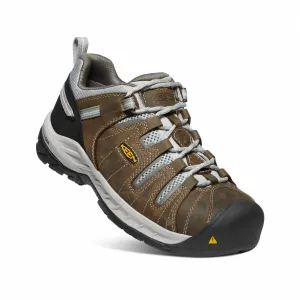 Women's Flint Ii Low Steel Toe Waterproof Boots - Wide Width In Cascade Brown/surf Spray