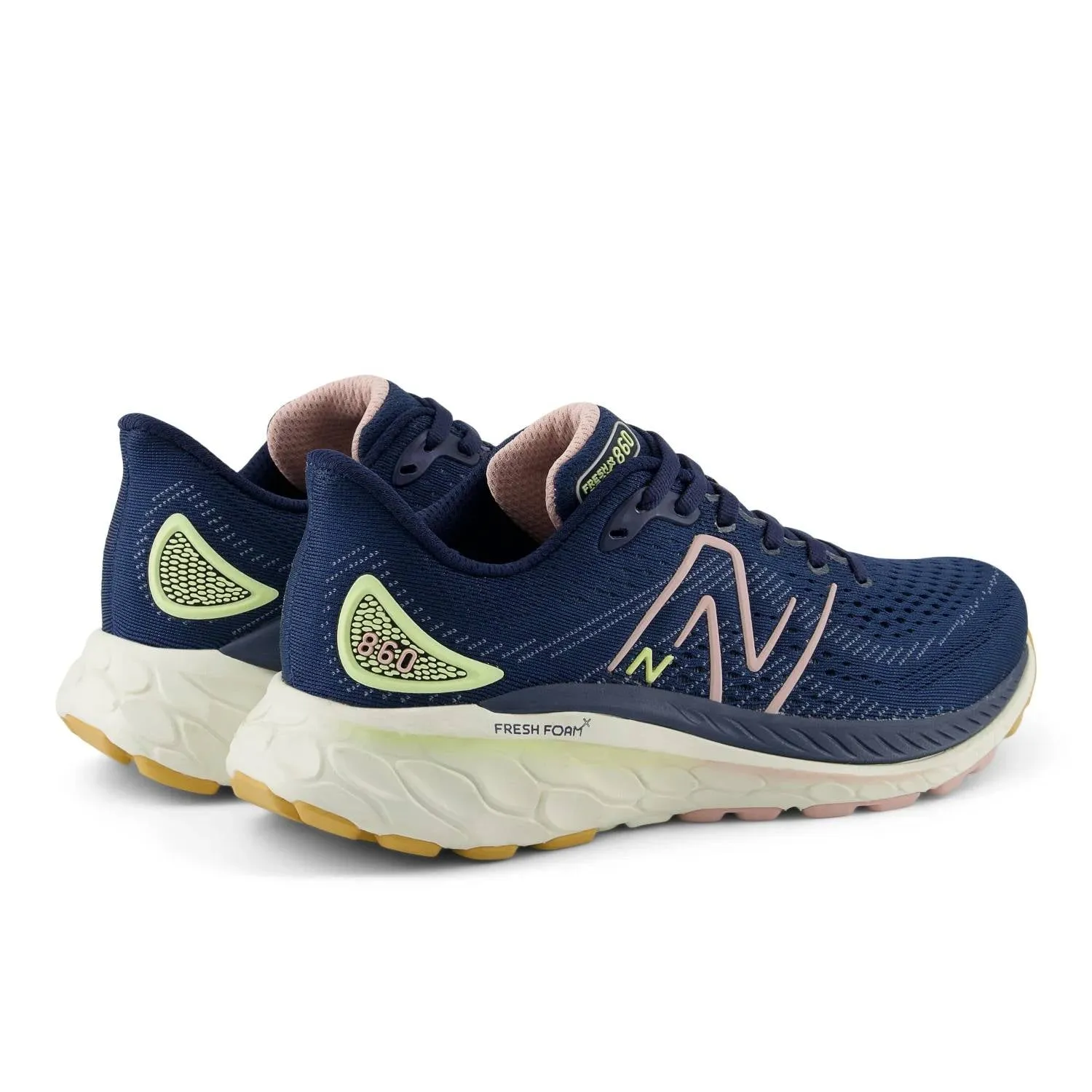 Women's Fresh Foam 860 V13 Running Shoes In Nb Navy/orb Pink/vintage Indigo