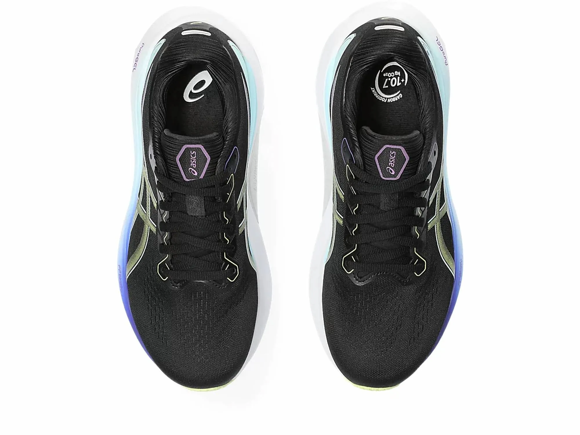 Women's Gel-Kayano 30 Running Shoes In Black/glow
