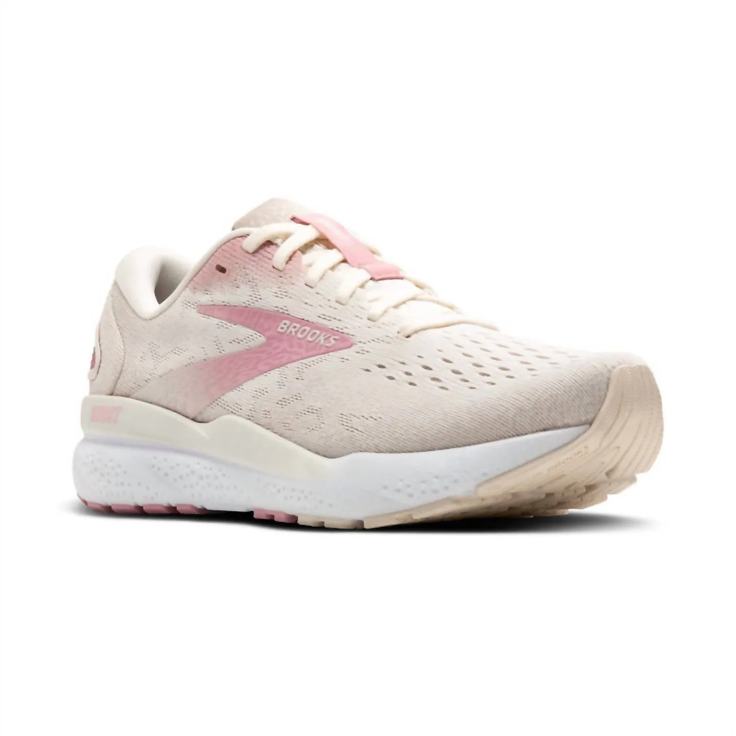 Women's Ghost 16 Running Shoe In Cocunut/zephyr/white