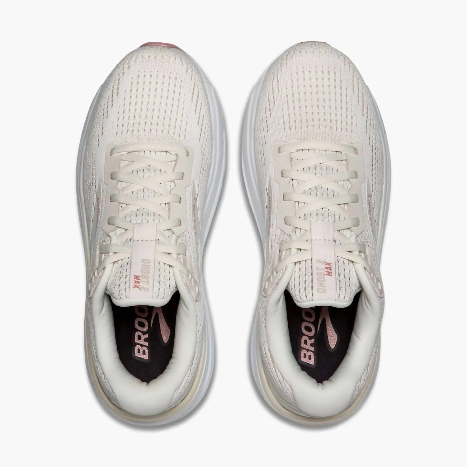 Women's Ghost Max 2 Shoes In 190 - Coconut Milk/gray/zephyr