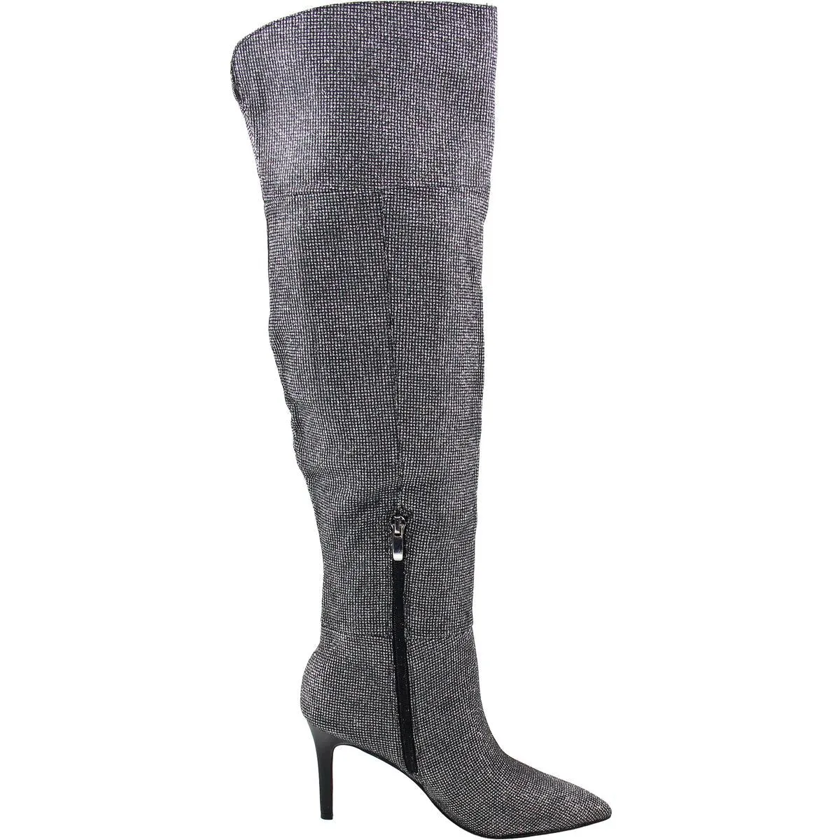 Womens Glitter Man Made Over-The-Knee Boots