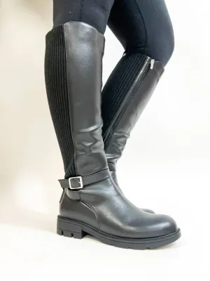 Women's Hay There Knee High Black Boot