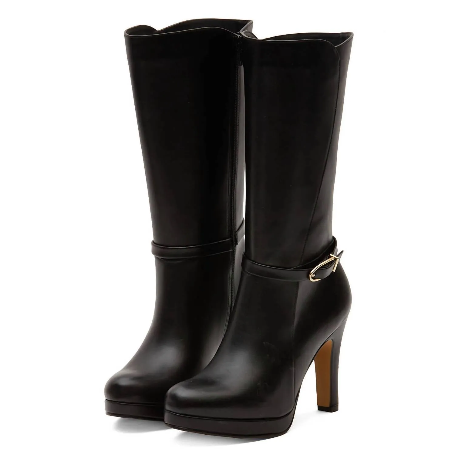 Women's High Heel Fashion Boots In Black