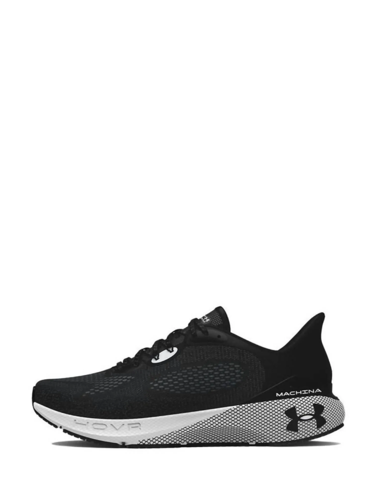Women's Hovr Machina 3 Cn Running Shoes - Medium Width In Black,white