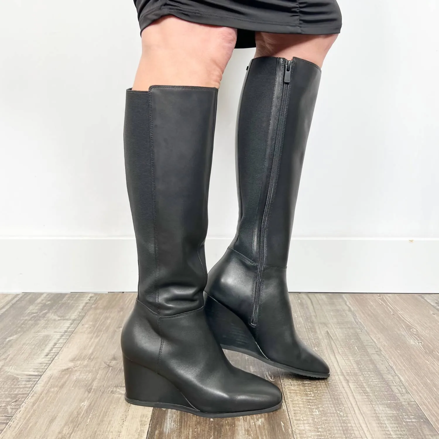 Women's Jessica Wedge Boots In Black