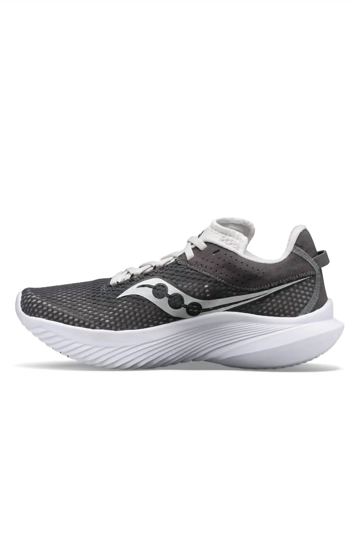 Women's Kinvara 14 Running Shoes In Metal/white