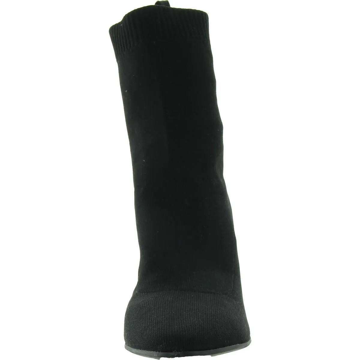 Womens Knit Pointed Toe Ankle Boots