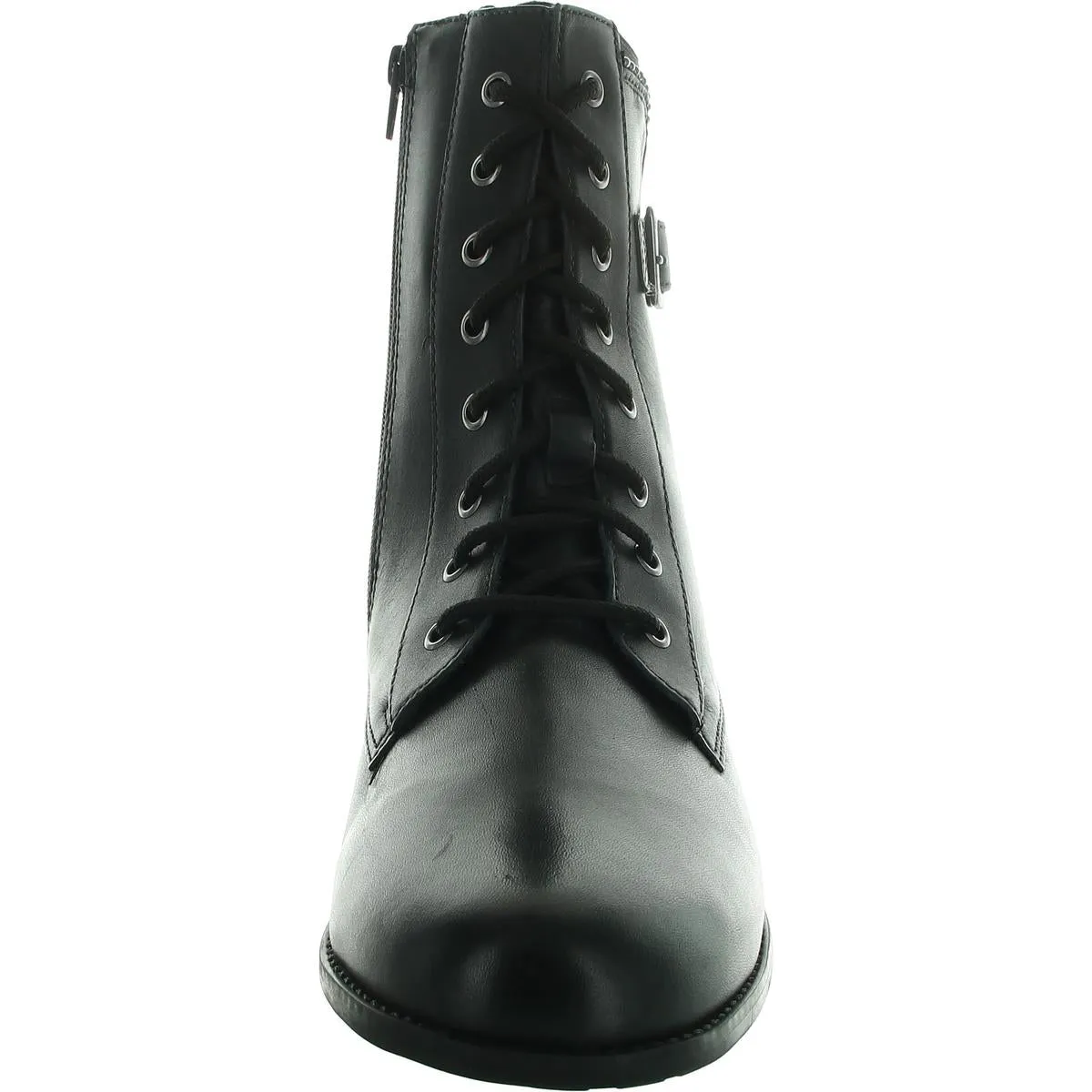 Womens Lace-Up Leather Combat & Lace-Up Boots
