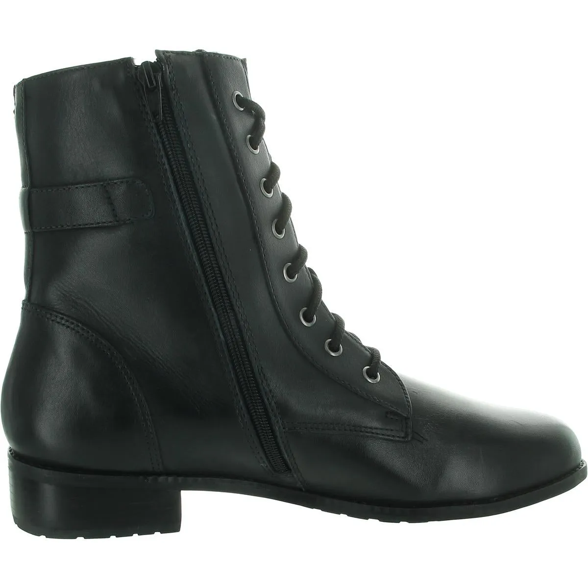 Womens Lace-Up Leather Combat & Lace-Up Boots