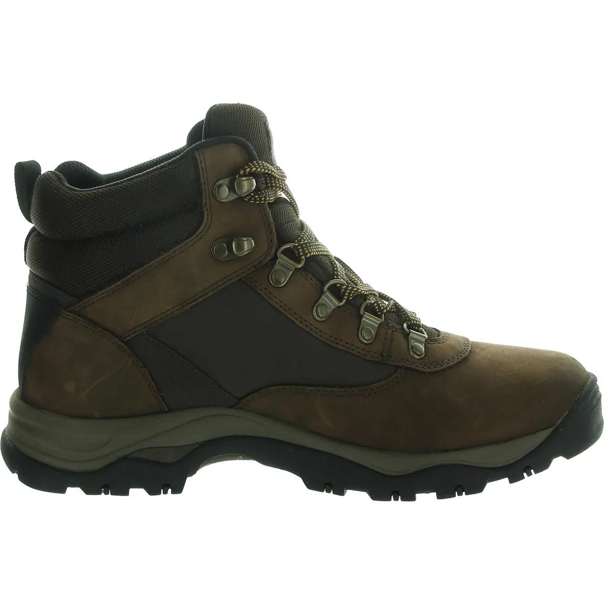 Womens Lace-Up Leather Hiking Boots