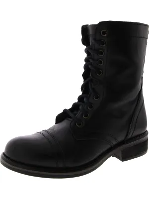 Womens Lace- Up Zipper Combat & Lace-Up Boots