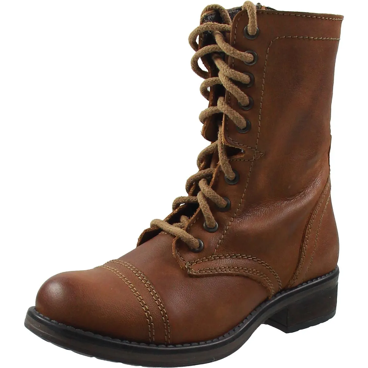 Womens Lace- Up Zipper Combat & Lace-Up Boots