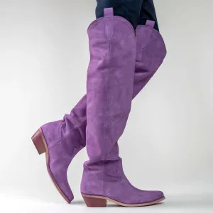 Women's Laramie Suede Boot In Lilac Purple