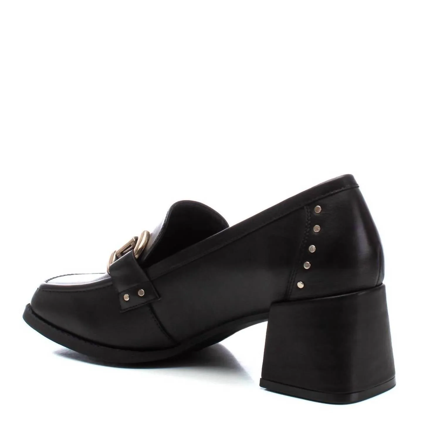 Women's Leather Moccasins In Black