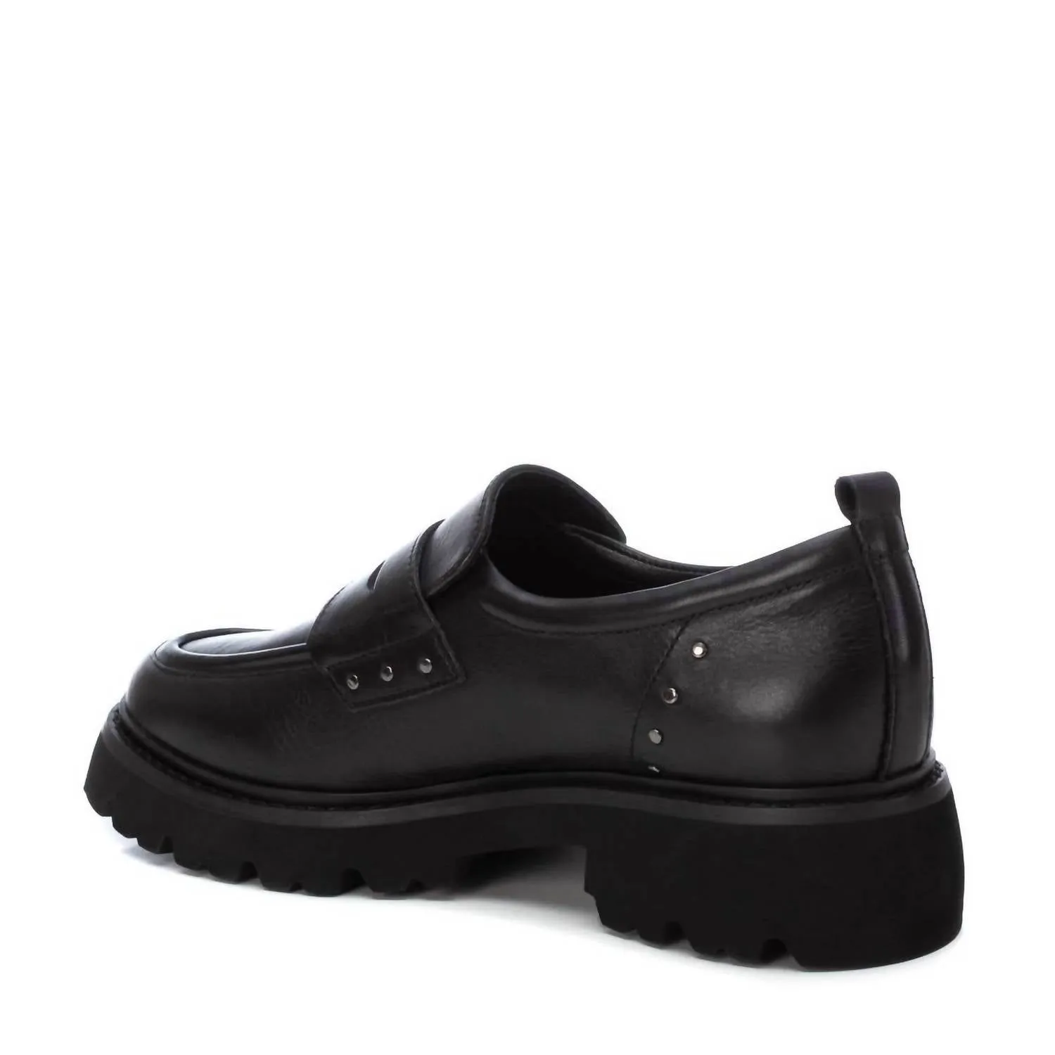 Women's Leather Moccasins In Black