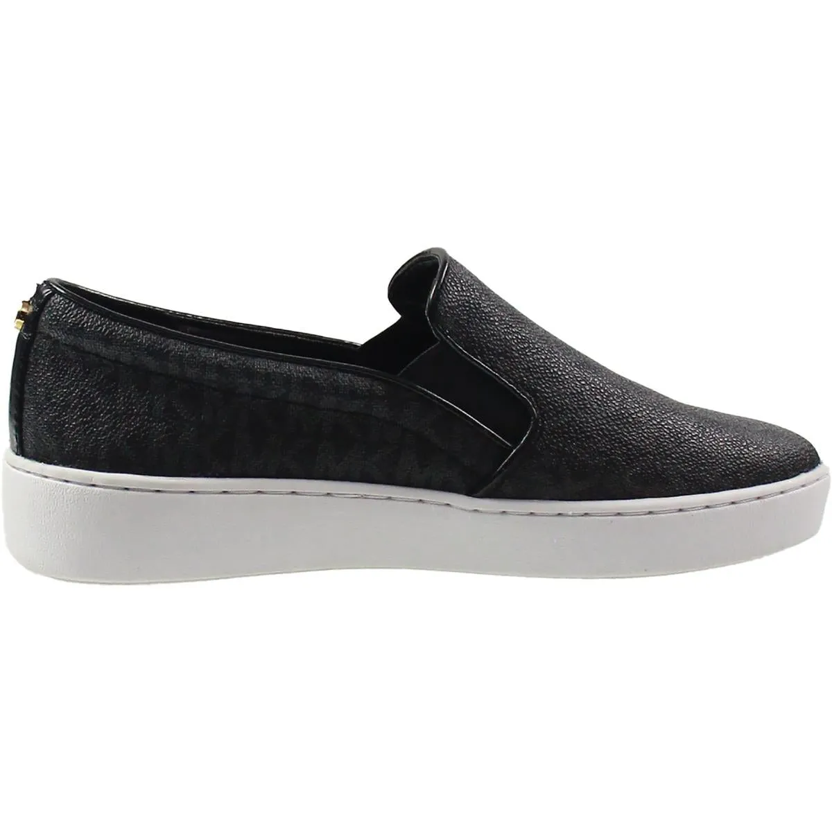 Womens Logo Manmade Slip-On Sneakers