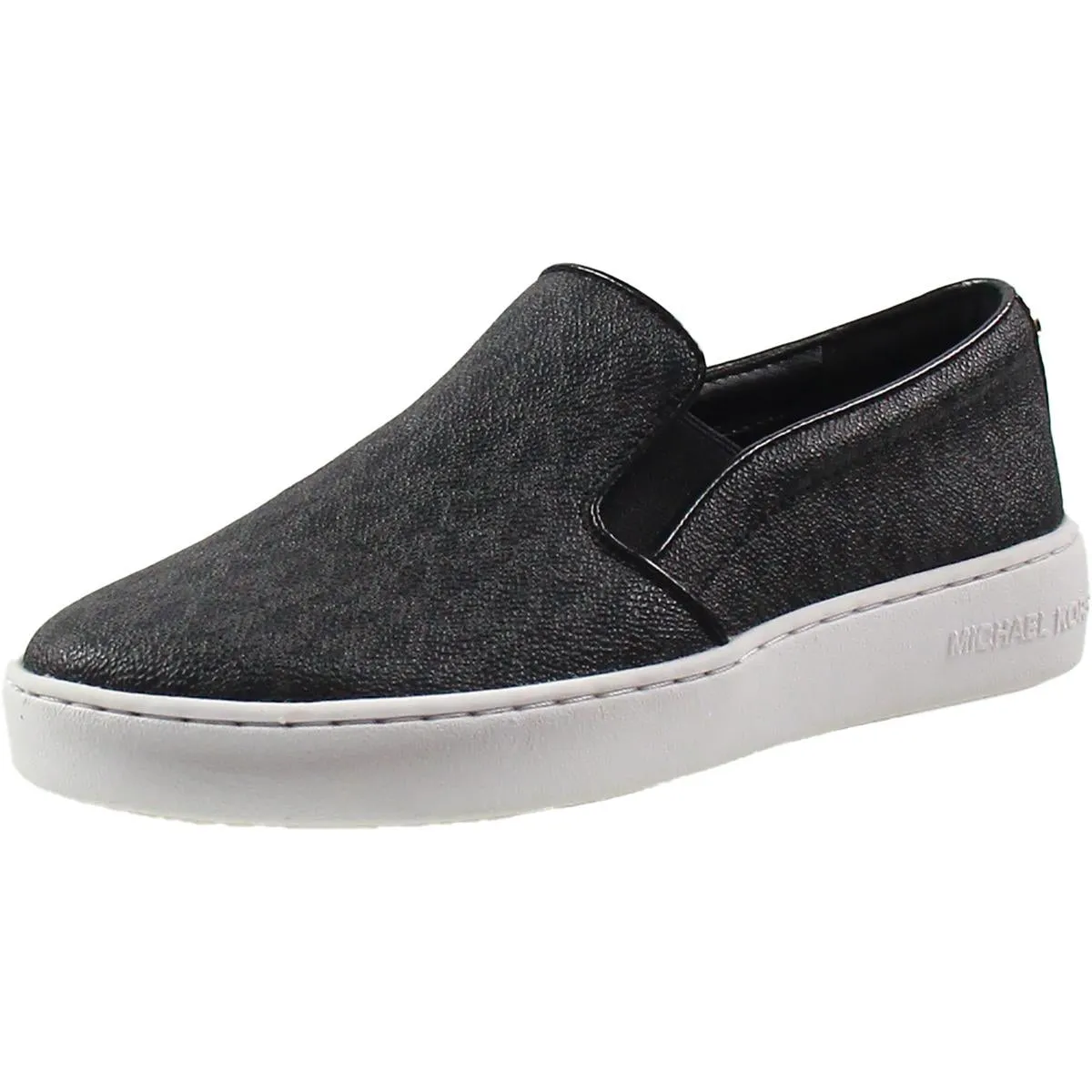 Womens Logo Manmade Slip-On Sneakers